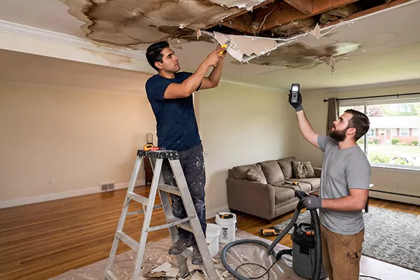Ceiling Water Damage Restoration Puyallup