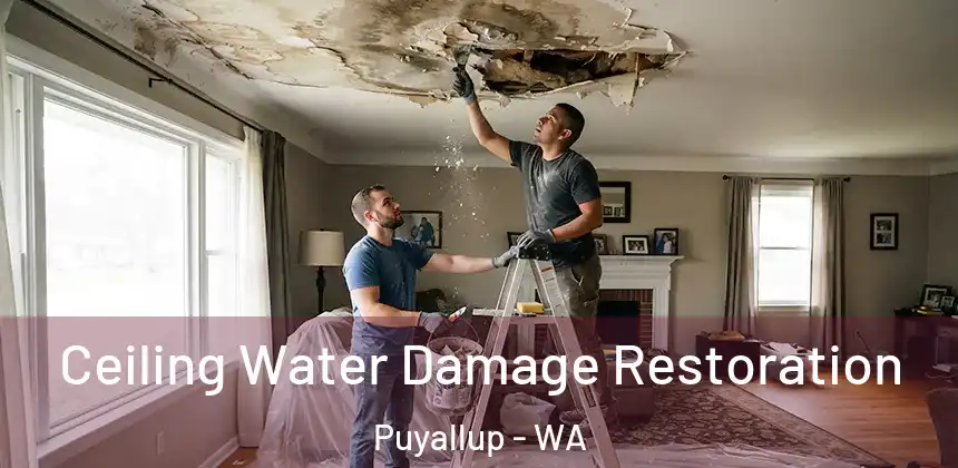 Ceiling Water Damage Restoration Puyallup - WA