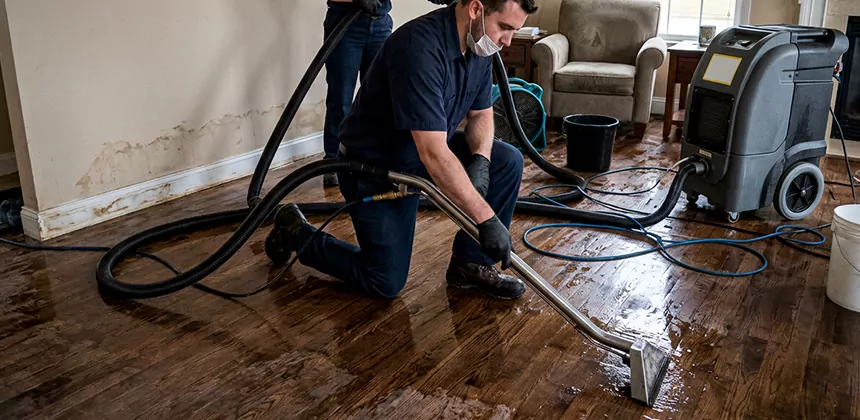 Hardwood Floor Water Extraction in Puyallup